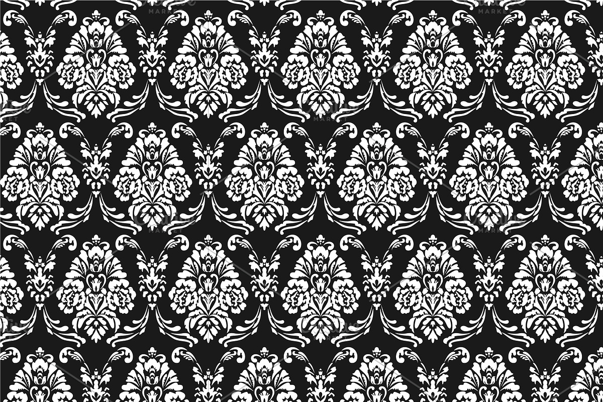 Damask vector seamless patterns, a Pattern Graphic by Alonka's Illustrations (Photo 8 of 9)