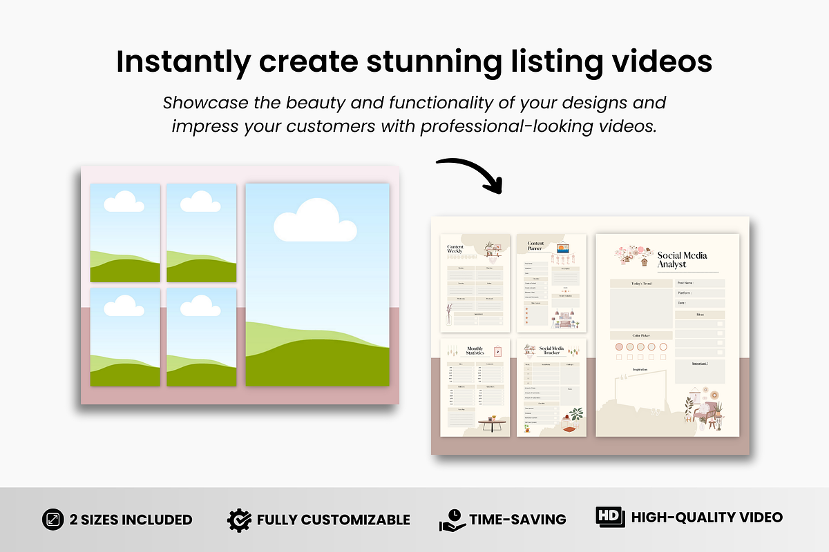 Etsy Printables Listing Video Canva, a Templates & Theme by DigiPax (Photo 4 of 7)