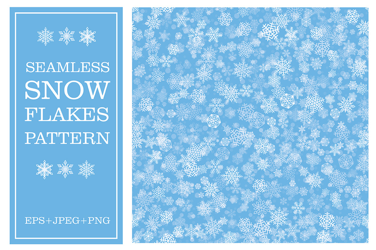 Snowflakes Backgrounds Collection, a Decorative Illustration by Amovitania (Photo 5 of 5)