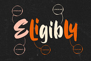 Eligibly - Display Font, a Script Font by Alpaprana (Thumbnail 4 of 9)