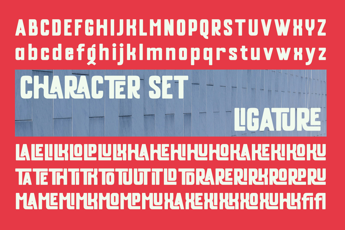 Tourayn - Condensed Ligature Font, a Sans Serif Font by RagamKata (Photo 9 of 10)