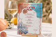 Mediterranean Menu Template & DIY, a Card Template by Alisa Mikibith Art (Thumbnail 2 of 10)