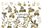 Watercolor Persian Olives, an Object Graphic by Zahra Makes (Thumbnail 2 of 3)