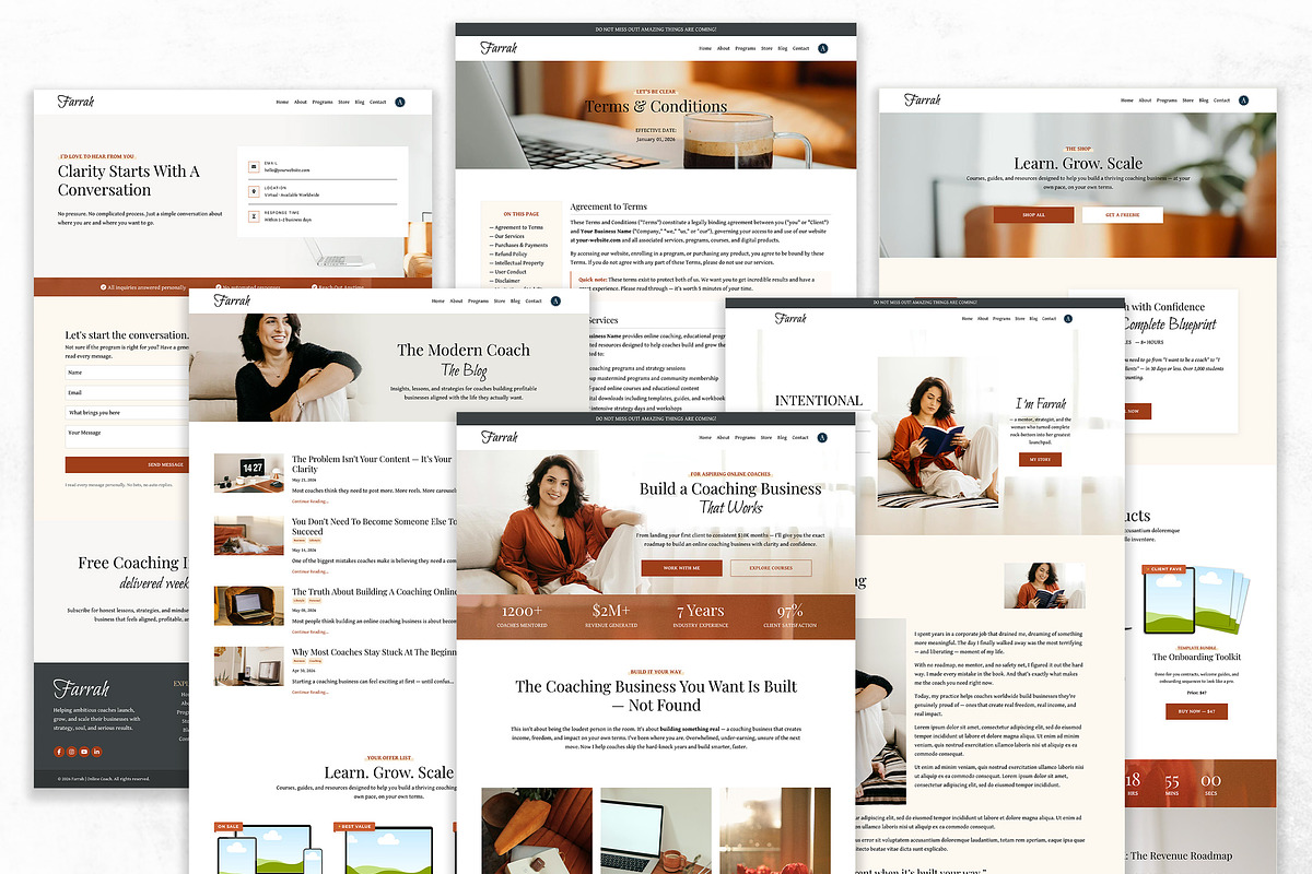 Kajabi Website Template 14 Pages, a Landing Page Template by Altenne | Kajabi Designer (Photo 3 of 9)
