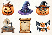Vintage Halloween Clipart, an Illustration by Dream Creation (Thumbnail 7 of 7)