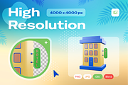 Holiday Travel 3D Icons, an Object 3D Model by Burntilldead (Thumbnail 3 of 7)