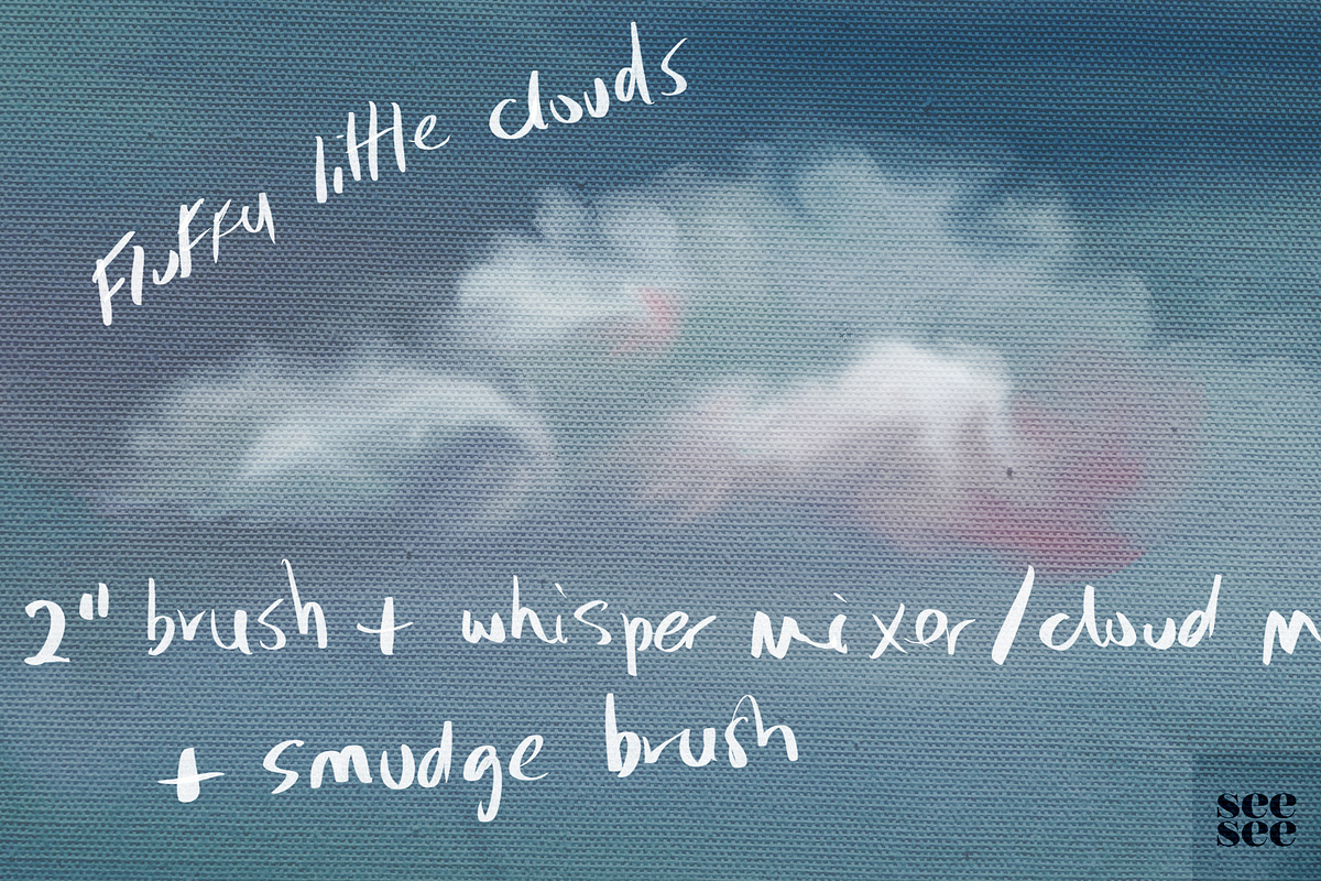 Bob Ross Inspired Procreate Brushes preview 3