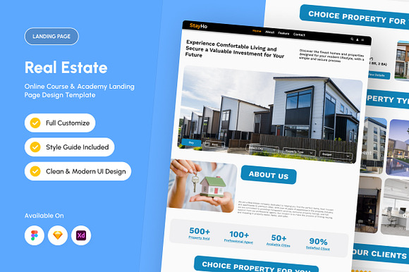 StayHo - Real Estate Landing Page preview 6
