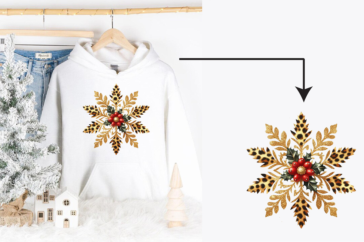 Glitter Leopard Christmas Sublimatio, an Illustration by CreationArt (Photo 4 of 6)