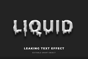 Leaking Text Effect, a Layer Style Add-On by studiogstock