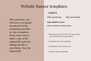 Website Banner Template Canva