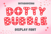 Dotty Bubble, a Handwritten Font by Fourteen Letter (Thumbnail 1 of 6)