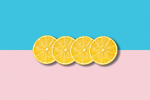 Abstract photo with lemon slices, an Abstract Photo by BOOCYS