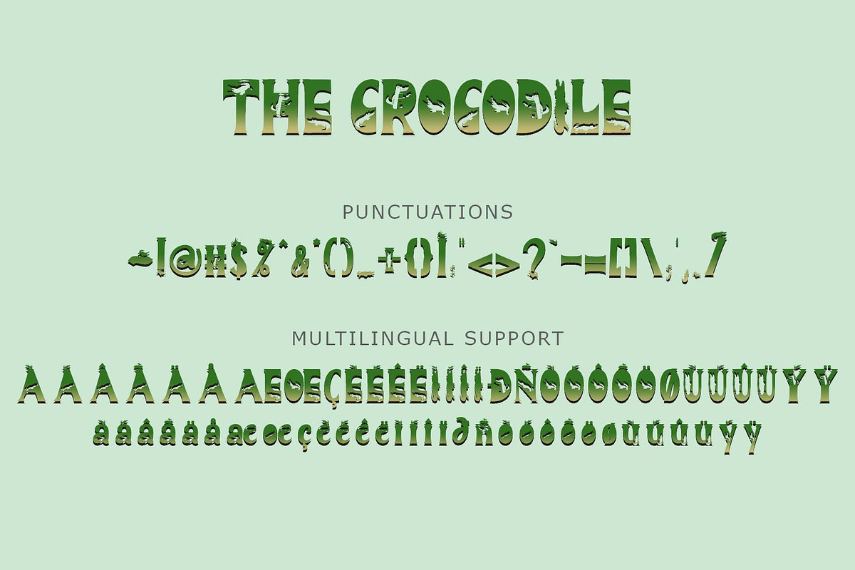 The Crocodile, a Handwritten Font by Yoga Letter
