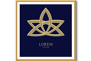 Vector floral logo, an Outline Icon by RODINA (Thumbnail 2 of 3)