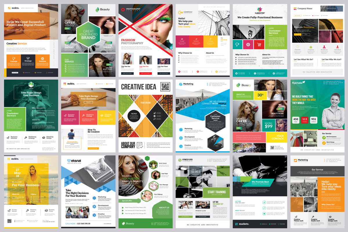 Corporate Business Flyers Bundle, a Flyer Template by GoldenPixelStudio (Photo 19 of 21)