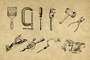Vintage Hand Tools Illustrations, an Illustration by Hatch Design Workshop (Thumbnail 4 of 7)