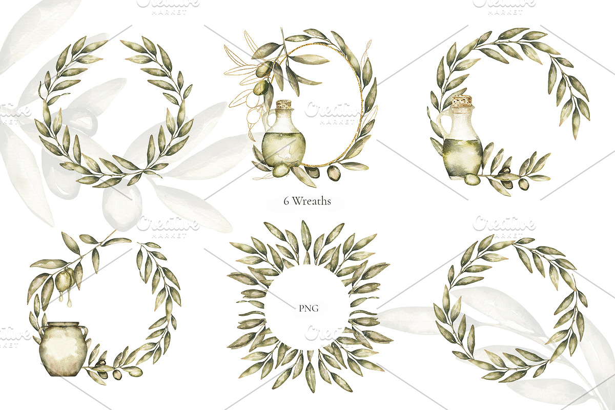 Watercolor Olives collection, a Graphic by MayaNavits (Photo 15 of 25)
