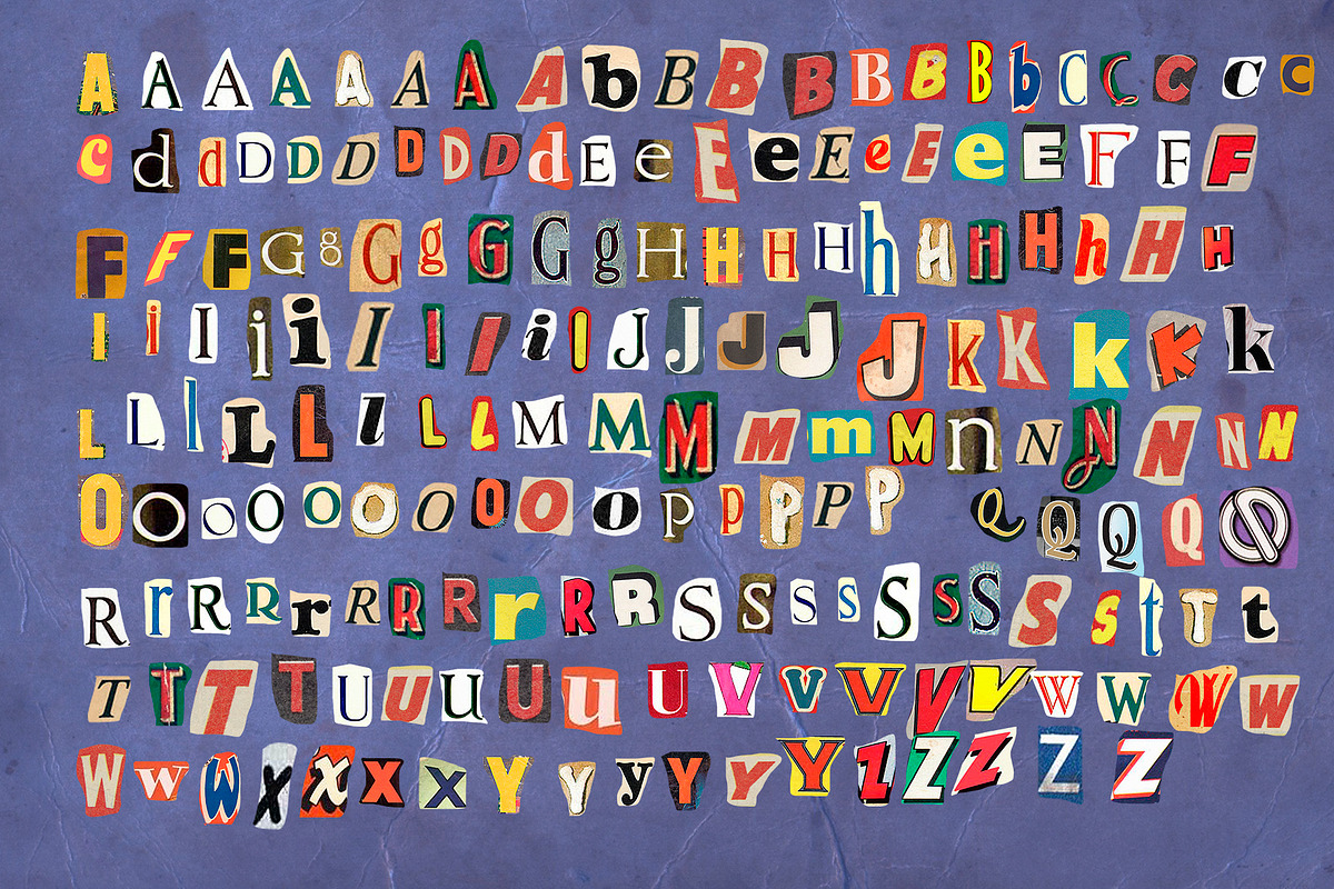 BIG RETRO SET Letters & numbers free, an Object Graphic by Alexiva (Photo 2 of 5)