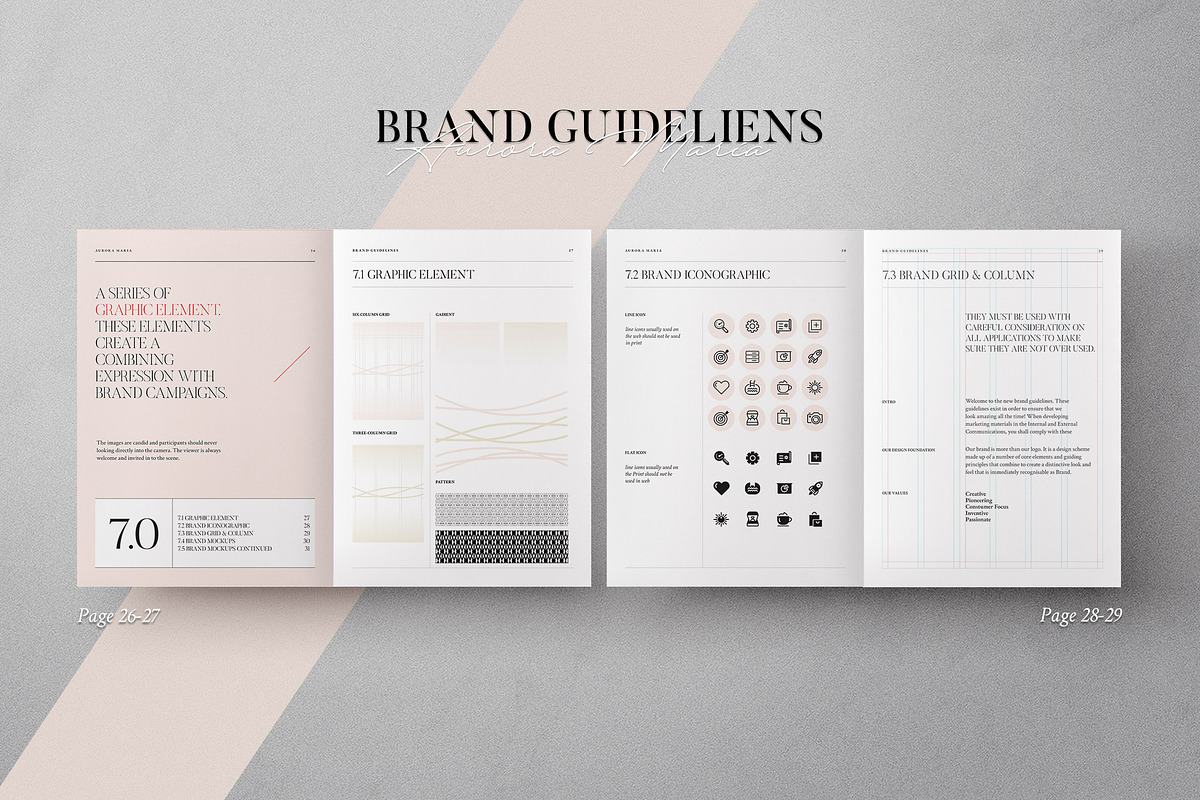 Brand Guidelines, a Brochure Template by Proonty (Photo 8 of 9)