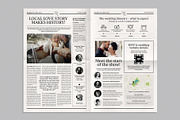 Wedding Newspaper, a Brochure Template by BrandPacks (Thumbnail 3 of 4)