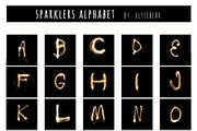 Sparklers Alphabet Photo Overlays preview 3