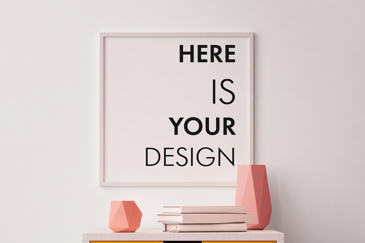 10 posters in the interior mock ups, a Print Template by FilL239