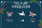 Christmas Joy Xmas Graphics & Cards, a Seasonal Illustration by Euonia Meraki (Thumbnail 4 of 10)
