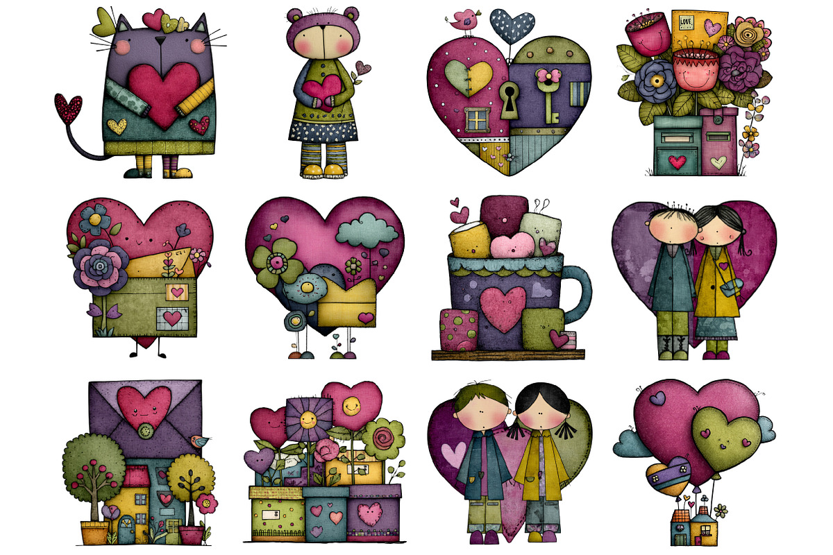 Valentine's Day Love Letter Clipart, a Graphic by CitraGraphics (Photo 3 of 4)