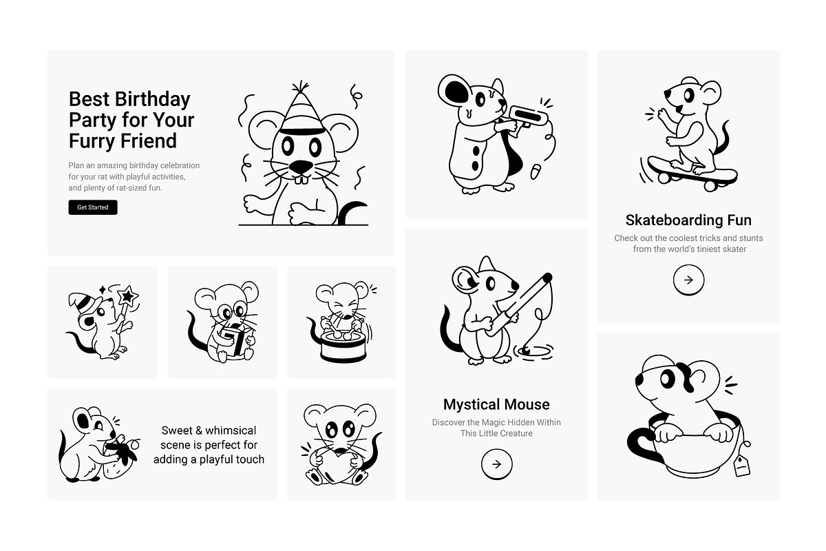 50 Rat Icons, an Outline Icon by Prosymbols (Photo 5 of 5)
