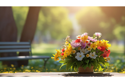 park plant green bouquet tranquil ai, a Nature Photo by pikepicture