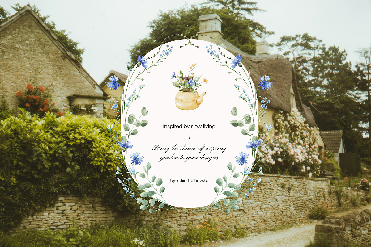 Garden Morning Cottage Core set, a Decorative Illustration by Yuliia Lashevska (Photo 5 of 17)