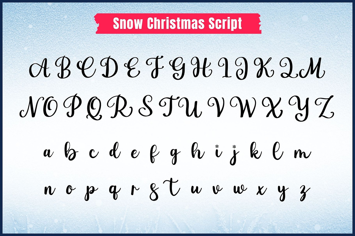 Snow Christmas Font Duo, a Script Font by AnningArts (Photo 9 of 9)