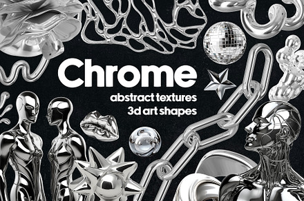 Chrome 3D Design Collection