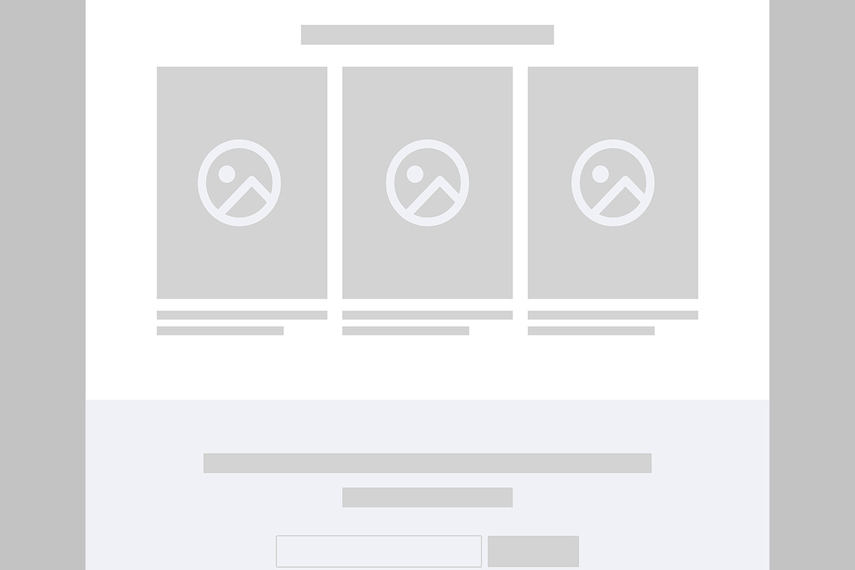 Landing Page Wireframe Template, a Landing Page Template by ContestDesign (Photo 5 of 6)
