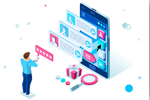 Customer Service Chat Concept