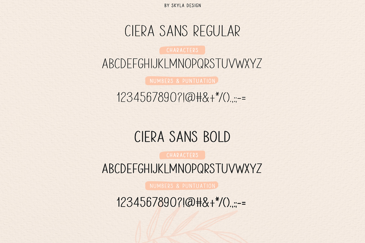 Ciera watercolor svg font & florals, a Script Font by Angele Kamp (Photo 10 of 10)