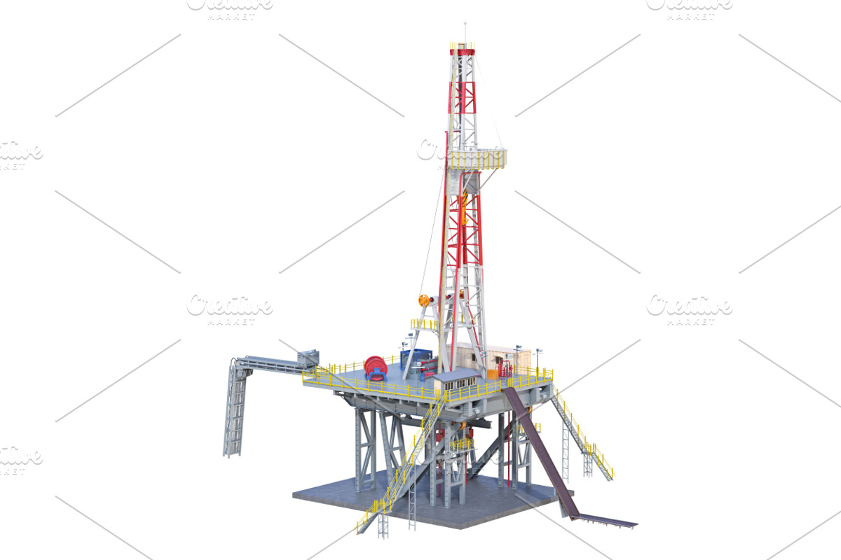 Land rig platform set, an Object Graphic by ARTYuSTUDIO
