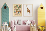 Kids Animal Alphabet and Letter Card, an Animal Illustration by Julia M. Watercolor (Thumbnail 4 of 10)