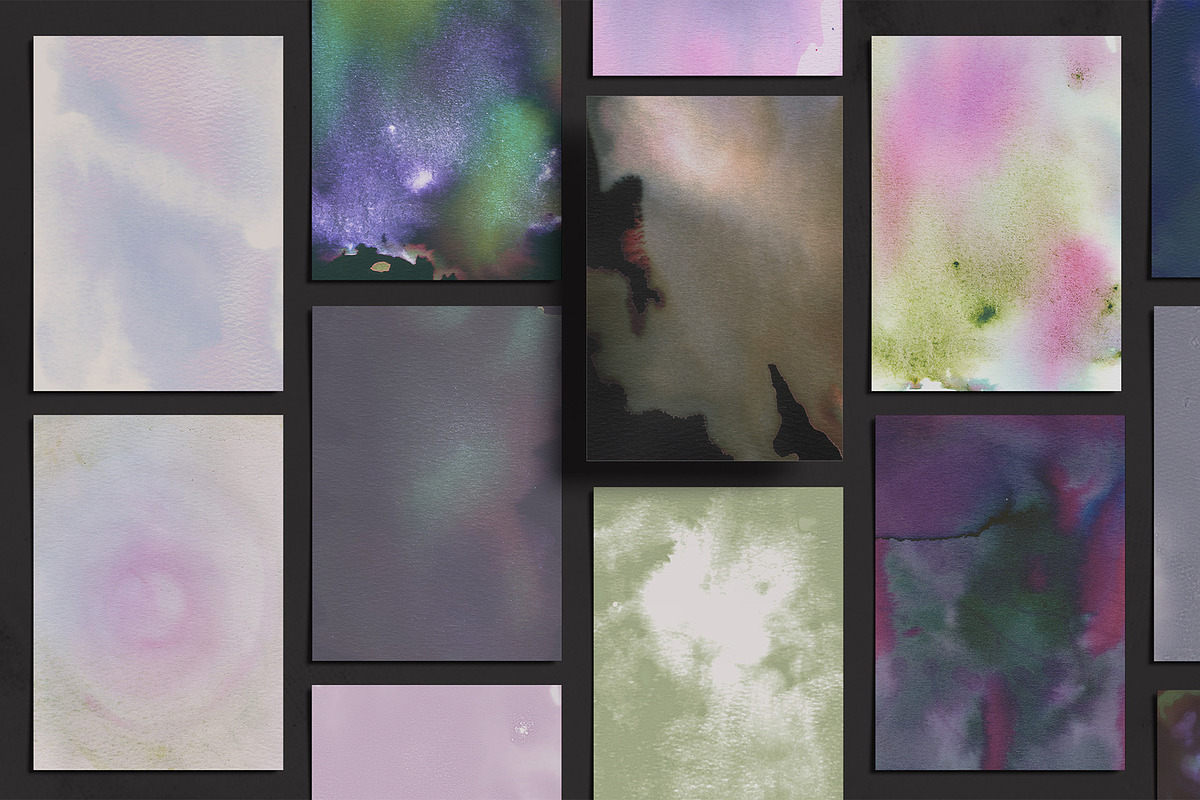 Ethereal Washes - Ink Paper Textures, a Texture Graphic by lerinartstudio (Photo 5 of 11)