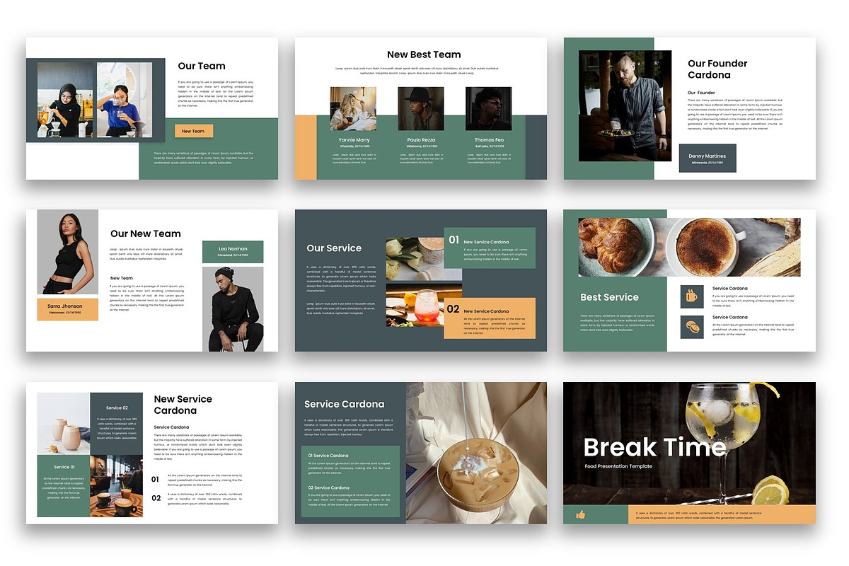 Cardona – Food  PowerPoint Template, a Presentation Template by kreatifreya (Photo 3 of 5)