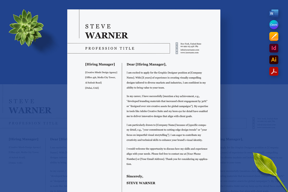 Tailored USA & NYC Resume Design, a Resume Template by Nur Designer (Photo 3 of 4)