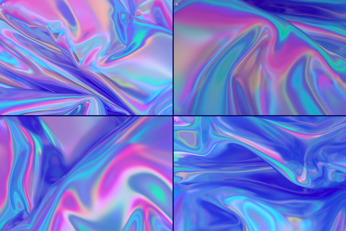 Iridescent Abstract Backgrounds, a Wallpaper Graphic by BIBIART (Photo 7 of 9)