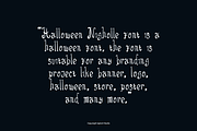 Halloween Nigholle Font, a Handwritten Font by Iqsiart Studio (Thumbnail 5 of 7)