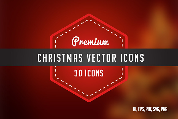 30 Premium Christmas Line Icons