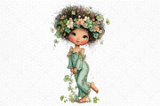 Whimsical St Patrick's Day Girl Clip, an Illustration by Craft Nest (Thumbnail 10 of 11)