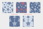 Denim Stars Texture Seamless Pattern, a Pattern Graphic by AllNikArt (Thumbnail 2 of 4)