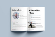 Winter Travel Magazine Template, a Magazine Template by GoldenGrid Studio (Thumbnail 3 of 9)