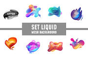 Set of Abstract liquid Fluid shape, a Poster Template by Lucky Creative (Thumbnail 1 of 10)