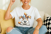 Quirky Easter Dog Clipart, an Illustration by OK Design (Thumbnail 6 of 6)